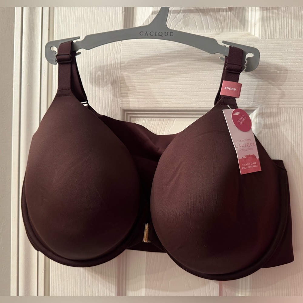 Front close brown cacique back smoothing bra